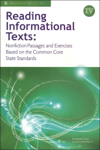 Reading Informational Texts Book IV Student Book