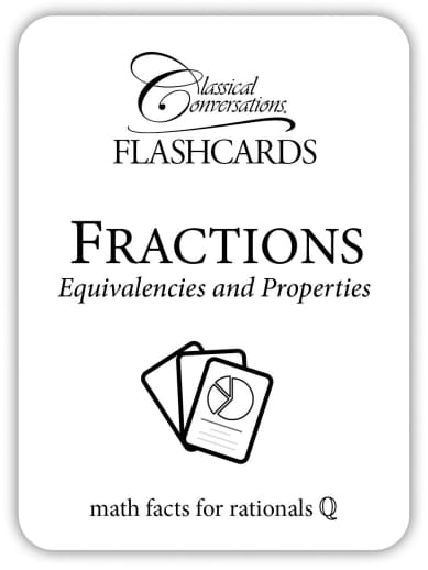 Math Flashcards Set 4: Fractions - Equivalencies and Properties