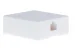 RJ12 Single Port Surface Mount Jack White