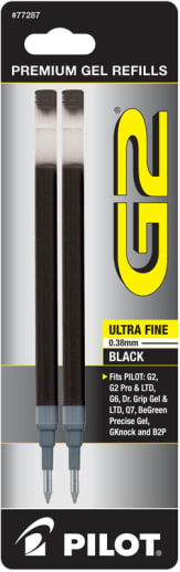 G2 Ink Refills - Ultra Fine Point - Black (2 pack)