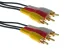 RCA M/M x 3 Audio/Video Cable w/ Gold Plated Connectors, 6ft