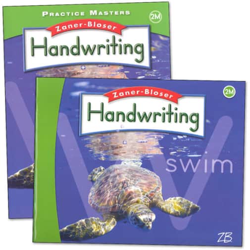 Zaner-Bloser Handwriting Grade 2M Homeschool Bundle-Student Edition/Practice Masters (2016 edition)