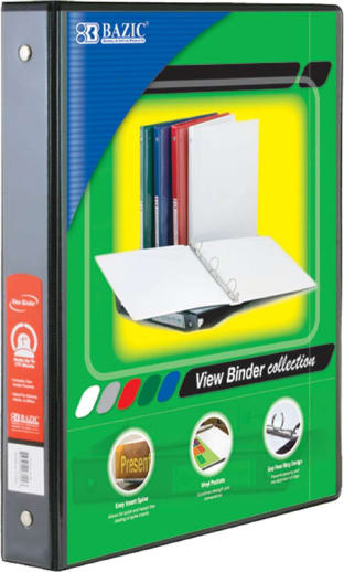 Binder - 3-Ring View 1" Black