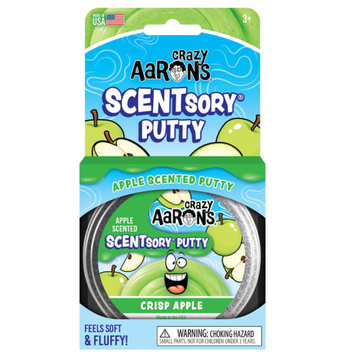 Crazy Aaron's Crisp Apple Putty 2.75" Tin (Fruities Scentsory Putty)