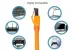 CAT8 Shielded Ethernet Patch Cable, 40Gbps, Snagless, 7 ft, Orange