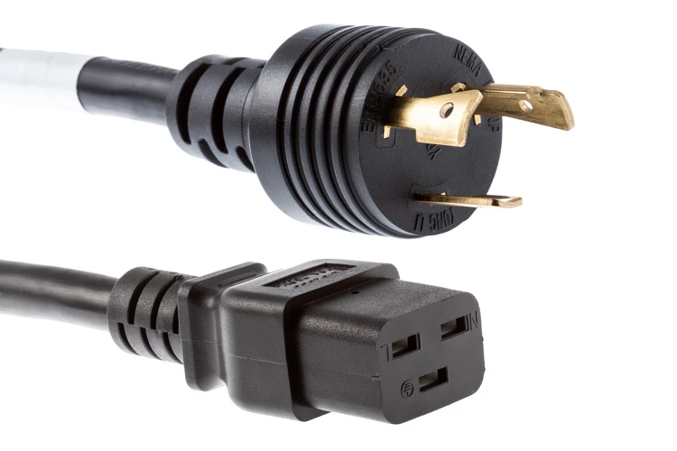 AC Power Cord, L6-20P to C19, 12 AWG, 6ft