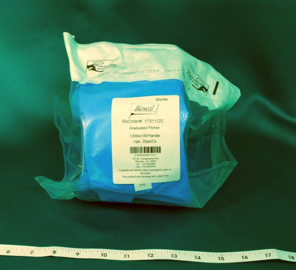 Bioseal Translucent Graduated Pitcher, 1,200 mL MK 240529