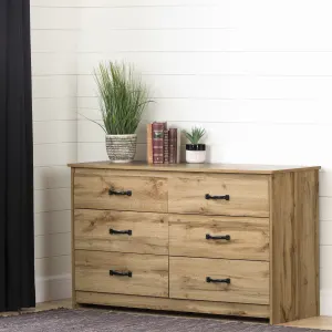 Commode de rangement double avec 6 tiroirs