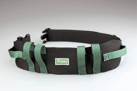 Posey Green / Black Nylon Gait Belt with Quick Release Buckle, 28  55 Inches MK 462052