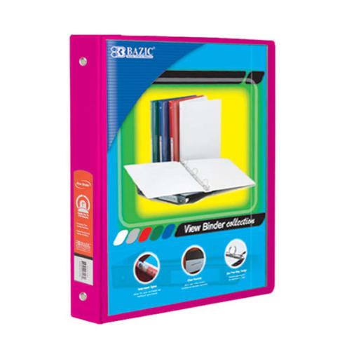Binder - 3-Ring View 1" Fuchsia