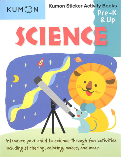 Science Kumon Sticker Activity Book Pre-K & Up