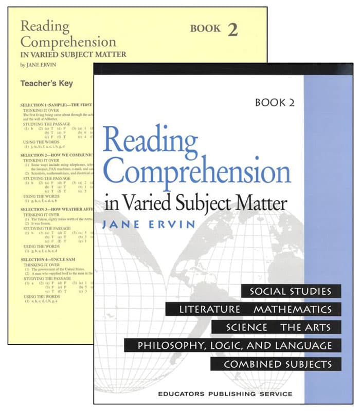 Jane Ervin Reading Comprehension Set - Level 2