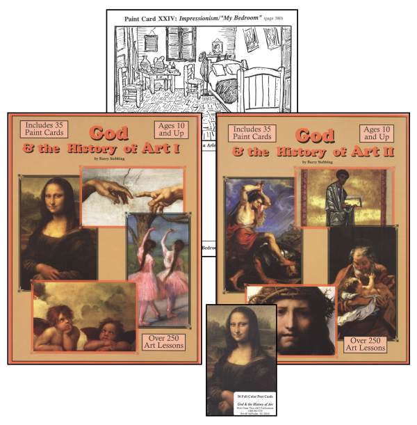 God & History of Art Postcards of Famous Paintings