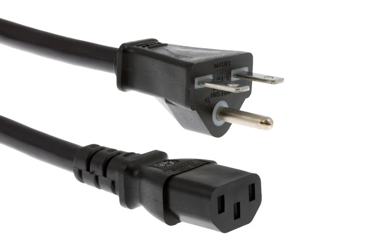 AC Power Cord, 6-15P to C13, 14AWG, 15ft, Black