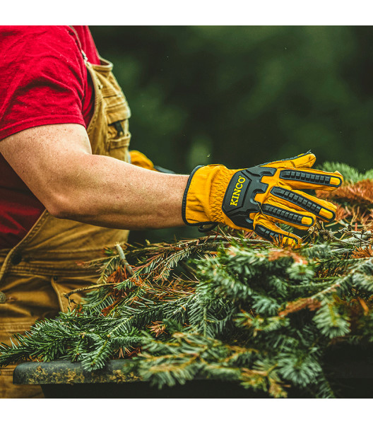 CutFlector&trade; Premium Grain Buffalo Driver with Impact Protection, Brown, large