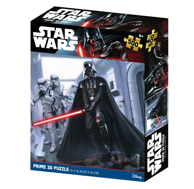 Prime 3d Star Wars Darth Vader And Stormtrooper Puzzle 500 Pieces