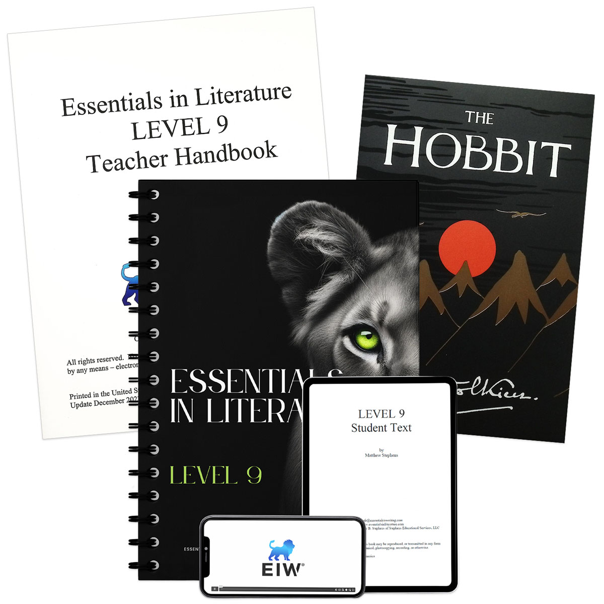 Essentials in Literature Level 9 Bundle (Textbook, Teacher Handbook, Novel, and Online Video Subscription)