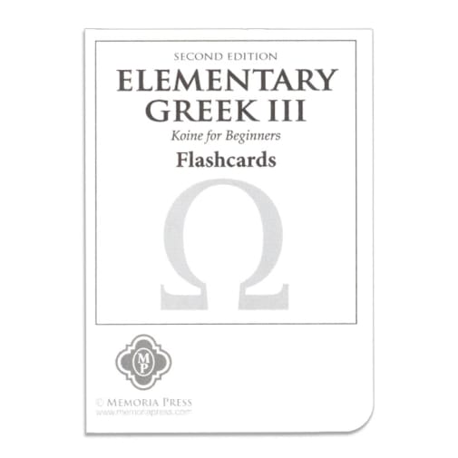 Memoria Press Elementary Greek 3: Koine for Beginners Flashcards (2nd Edition)