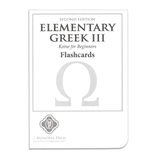 Memoria Press Elementary Greek 3: Koine for Beginners Flashcards (2nd Edition)