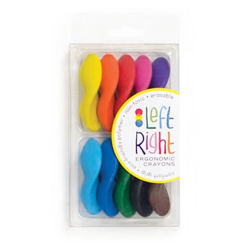 Left Right Ergonomic Crayons