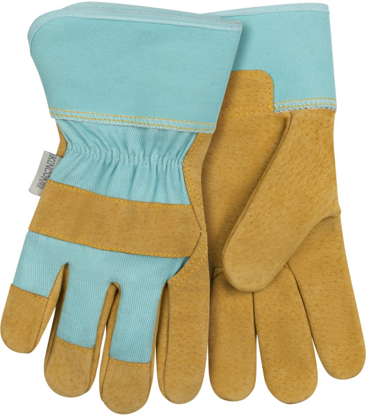 Kids' Suede Pigskin Palm with Safety Cuff