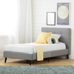 Upholstered Platform Bed and Headboard