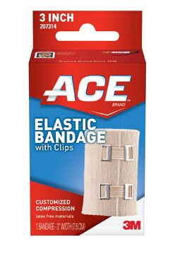 3M Ace Clip Detached Closure Elastic Bandage, 3 Inch Width MK 1084230