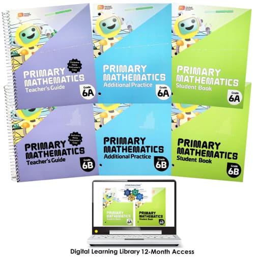 Primary Math 2022 Grade 6 Full-Year Set & Digital Learning