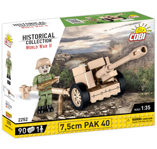 COBI 7,5 cm PAK 40 Anti-Tank Gun - 90 pieces (World War II Historical Collection)