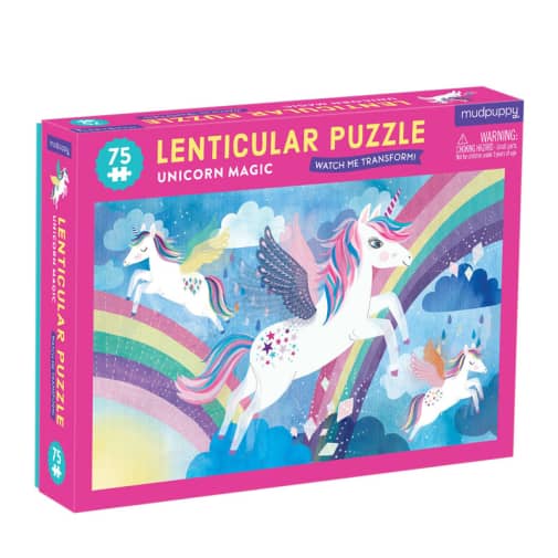 Mudpuppy Unicorn Magic Lenticular Puzzle (75 pieces)