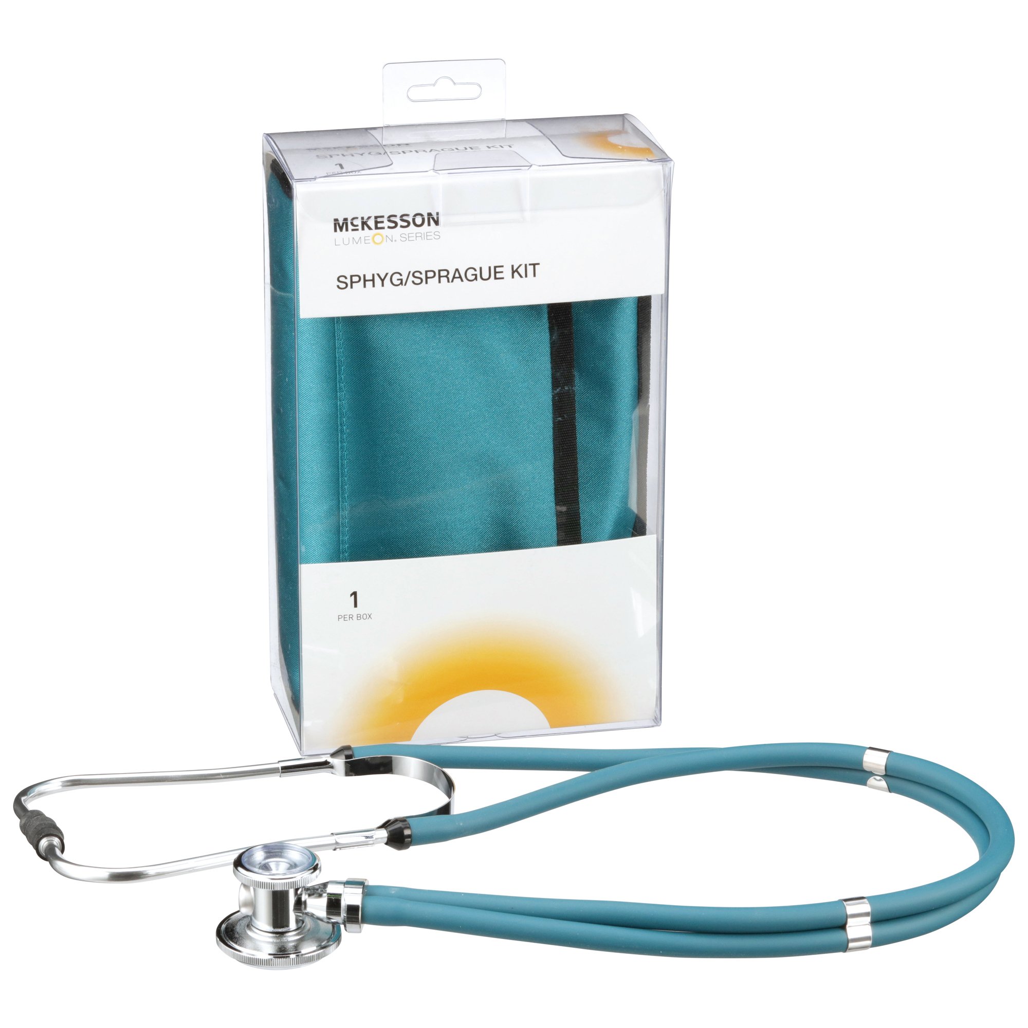 McKesson Lumeon Aneroid Sphygmomanometer/Sprague Kit, Teal MK 803195