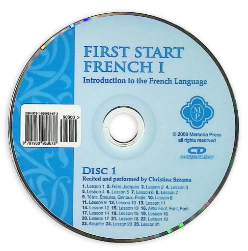 Memoria Press First Start French 1 Pronuciation CD
