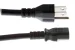 AC power cord, 5-15p to C13, 14 AWG, 5ft, Black