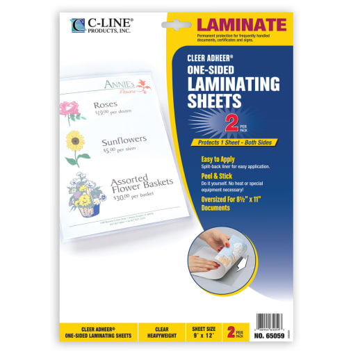 Laminate: One-Sided Laminating Sheets
