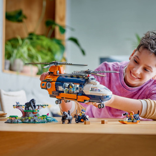 LEGO City Exploration Jungle Explorer Helicopter at Base
