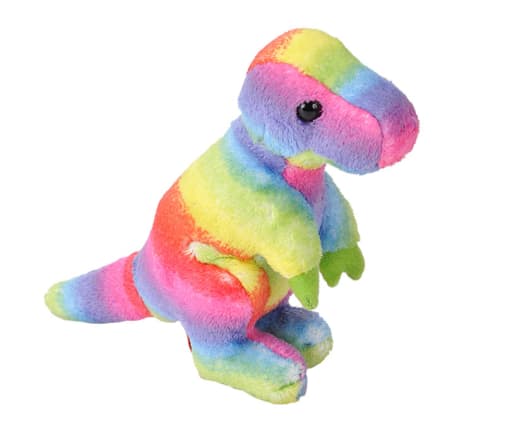 Pocketkins-Eco Rainbow T-Rex 5" Plush
