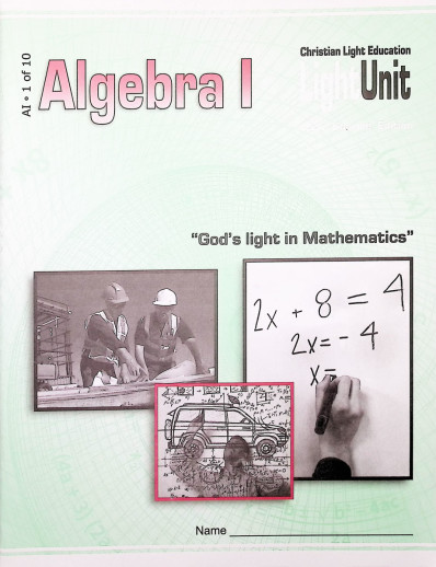 Algebra I LightUnit 1 Sunrise Edition
