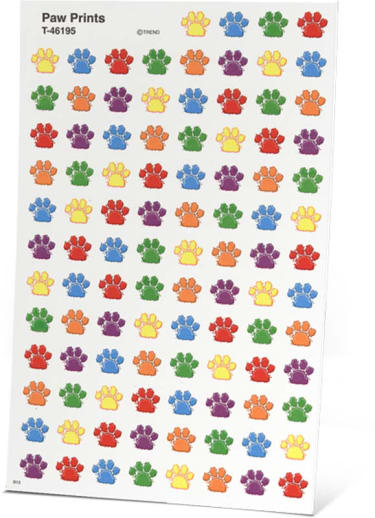 All About Spelling Level 3 Stickers: Paw Prints