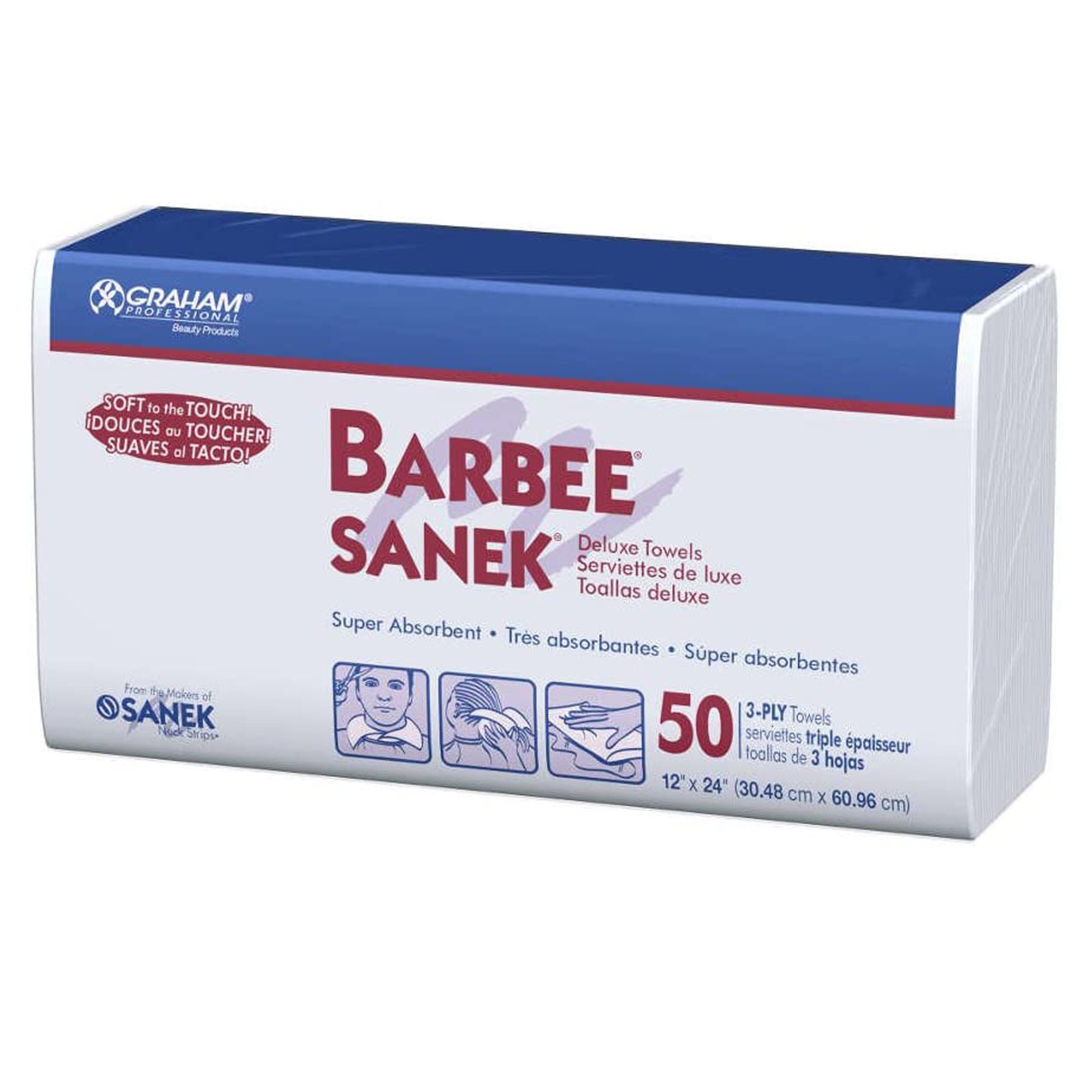 Barbee White Procedure Towel, 12 x 24 Inch MK 634002