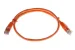 Cat5e Shielded Ethernet Patch Cable, Half-moon Boot, 2ft, Orange
