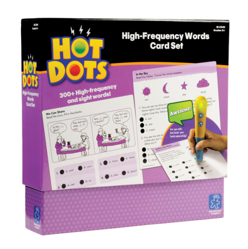 Hot Dots High-Frequency Words Card Set