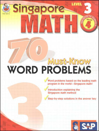 Singapore Math: 70 Must-Know Word Problems, Level 3