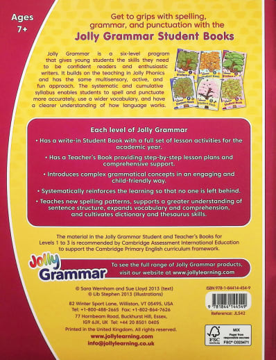 Jolly Phonics Grammar 3 Student Book (Print Letters)