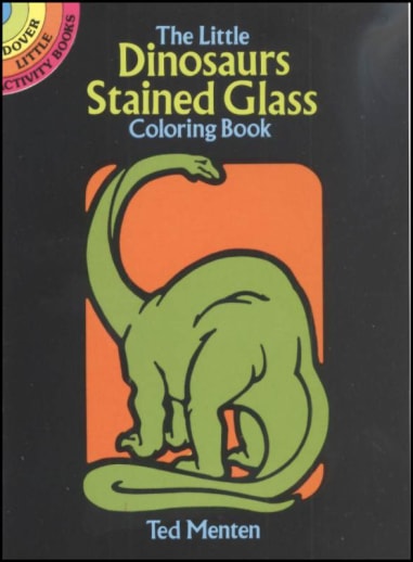 Dinosaurs Little Stained Glass Coloring Book