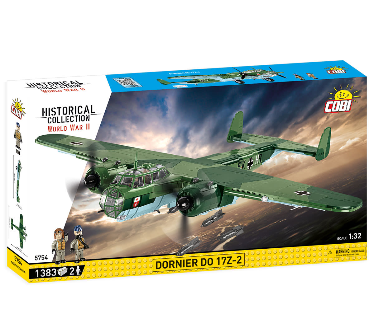 COBI Dornier DO 17Z-2 - 1383 pieces (World War II Historical Collection)