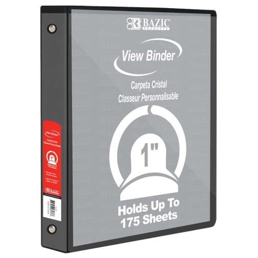 Binder - 3-Ring View 1" Black