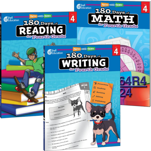 Reading, Writing, and Math Bundles Grade 4