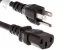 AC Power Cord, 5-15P to C13, 16 AWG, 1ft, Black