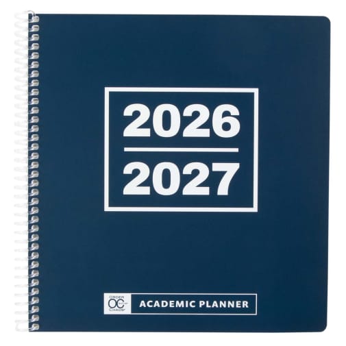 Academic Planner - Personal Size: Stormy Blue July 2026 - June 2027
