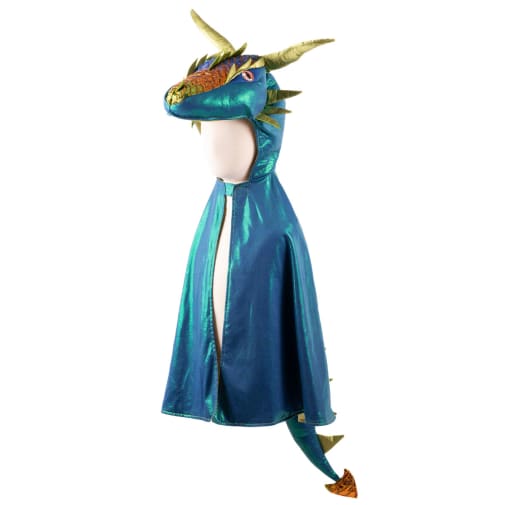 Emerald the Metallic Dragon Cape (size 5-6)